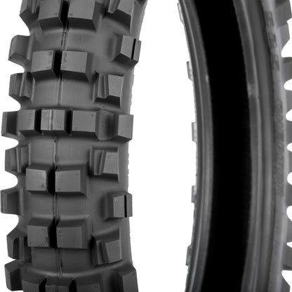 SHINKO 87-4381S 525 Cheater Series rear tire for off-road trail riding, 120/90-19 size, rugged tread pattern for dirt biking.