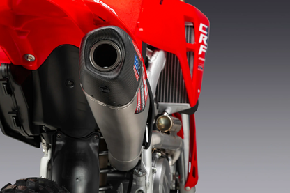 YOSHIMURA RS-12 motorcycle exhaust system for Honda CRF250R/RX, showcasing the high-performance motorcycle exhaust upgrade.