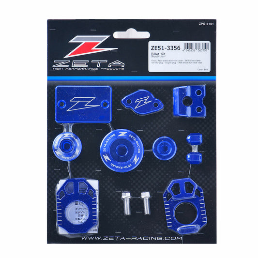 ZETA billet kit for MX bikes, part number ZE51-3356, featuring high-quality machined components for off-road motorcycle performance.