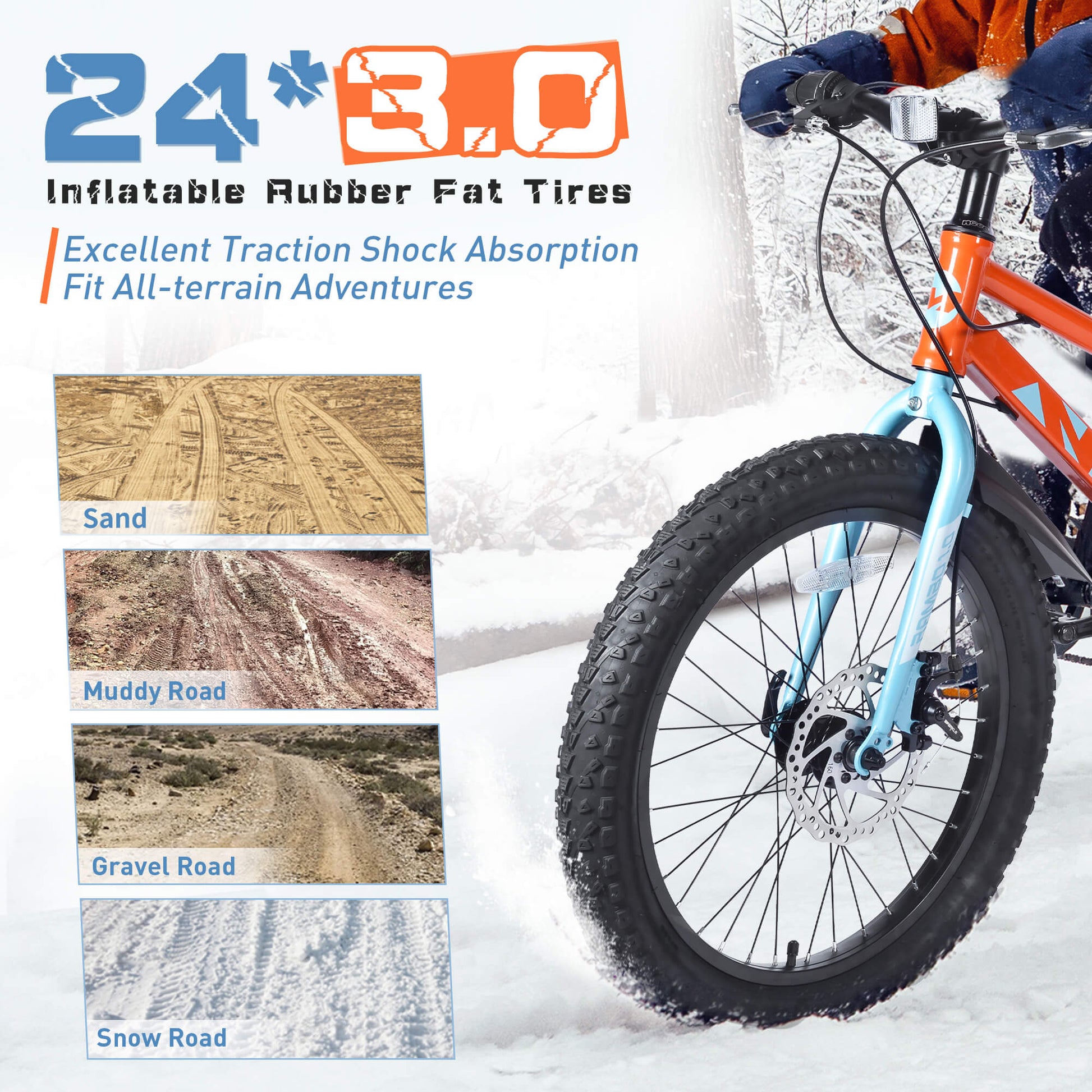 Msiki 24-inch bicycle by Hycline, featuring a sleek frame and durable tires, suitable for casual riding and outdoor adventures.