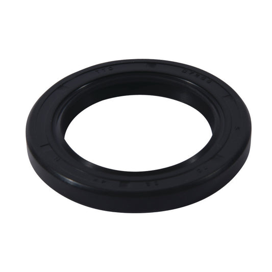 QuadBoss Double Lip Seal 4711, 32x47x6, for powersports equipment, shown in close-up with rubber lips and metal casing.