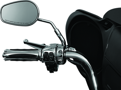 Chrome Kuryakyn Mirror Stem 3-Inch Outward Extenders for powersports vehicles, showing the extendable mirror stems in chrome finish.