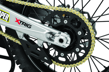 ProTaper Husqvarna KTM rear black sprocket with 48 teeth, designed for dirt bikes, featuring durable metal construction and gear teeth.