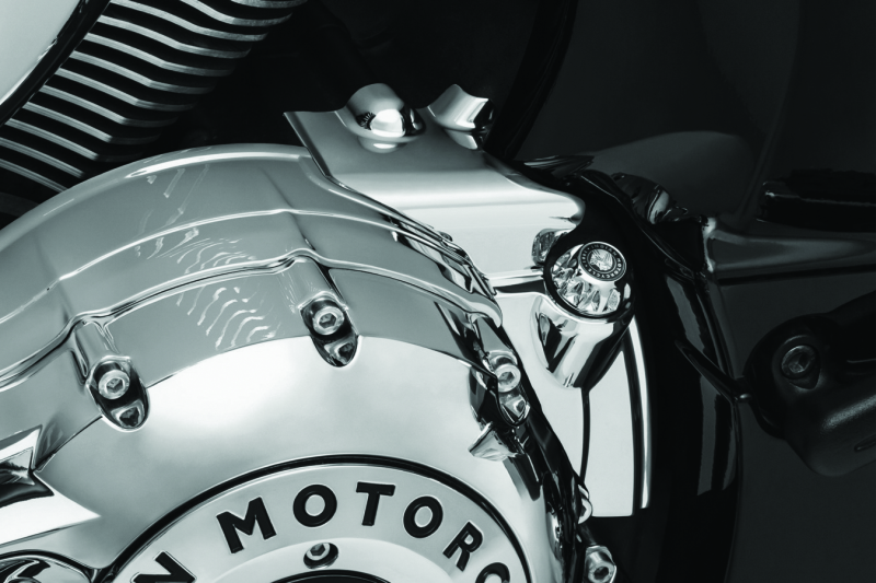Kuryakyn, Kuryakyn Rear Oil Panel Accent Chrome for Indian Motorcycles - Part No. 5644