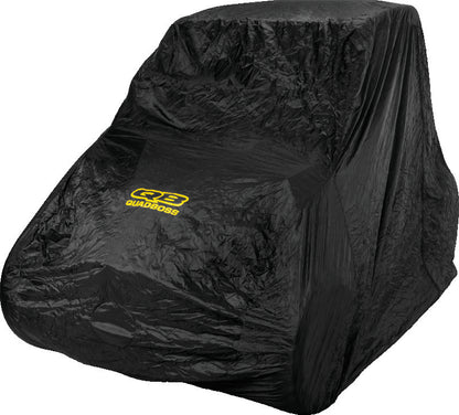 QuadBoss UTV 4-seater cover protecting Polaris RZR-4 800/900 and Honda Pioneer from all weather conditions.