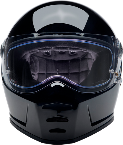 BILTWELL Lane Splitter Shield with Pinlock and ProtecTINT for motorcycle helmet, clear visor with tinted accents