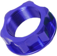 ZETA CNC machined aluminum steering stem nut and bolt kit M24x30 P1.5 H14 for motorcycle steering assembly.