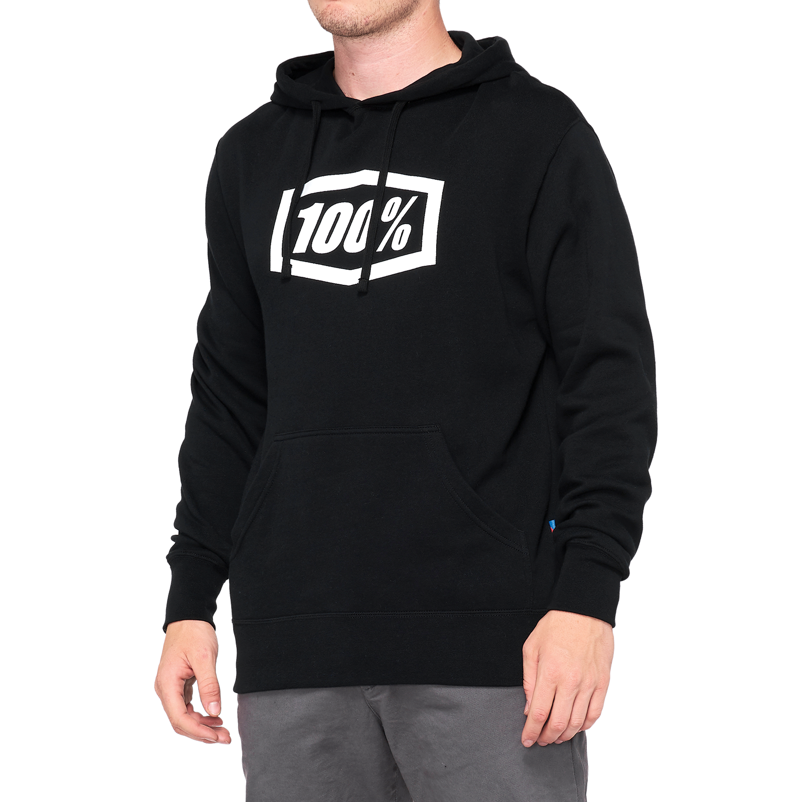 100% Hoodie Icon - Black - Small 20029-00000 - Howling Moto