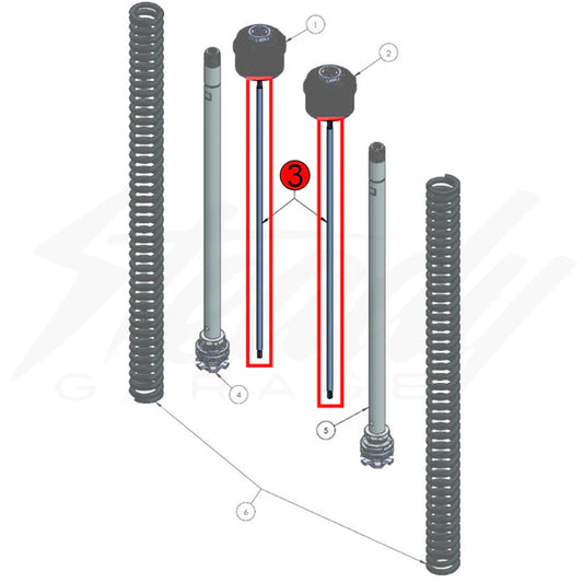 Racingbros Replacement Aluminum FFK Adjuster Rod
