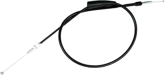 Black vinyl throttle cable for motorcycles and ATVs by MOTION PRO, showing the cable and connector ends.