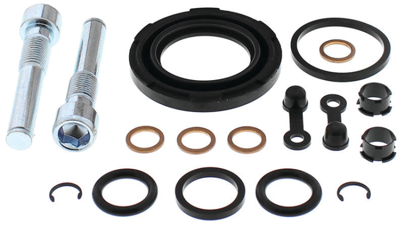 QuadBoss rear caliper rebuild kit for Polaris Magnum 325 and Sportsman 700 EFI ATV, includes brake caliper components.