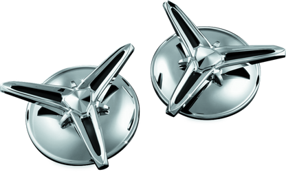 Kuryakyn, Kuryakyn Knock-Off Chrome Center Caps for Harley Davidson Trikes Part #1243