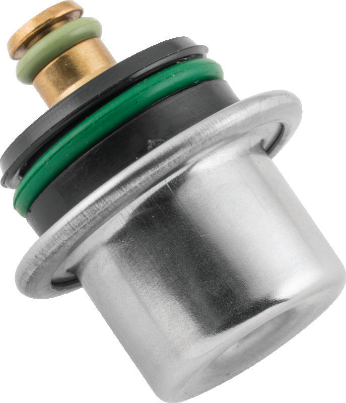 QuadBoss fuel pressure regulator for Polaris Ranger 500 (2006-2013), part #403208, shown in a close-up image.