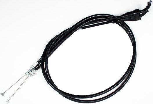 Black vinyl throttle push pull cable set from MOTION PRO, part #05-0286, showing the cables and connectors.