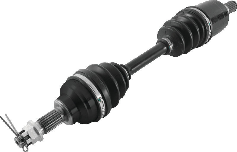 QuadBoss front left side rugged axle for Honda TRX450ES FourTrax Foreman 4x4 ES, durable and designed for off-road use.