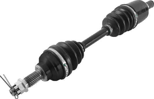 QuadBoss front left side rugged axle for Honda TRX450ES FourTrax Foreman 4x4 ES, durable and designed for off-road use.