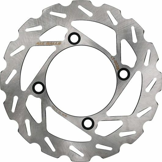 ALL BALLS 18-0026 brake rotor made of high-performance 420 stainless steel with precision ground surfaces for optimal braking.