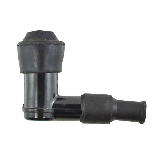 RM STATOR spark plug cap for automotive ignition systems, showing a close-up of the ignition component with detailed connector parts.