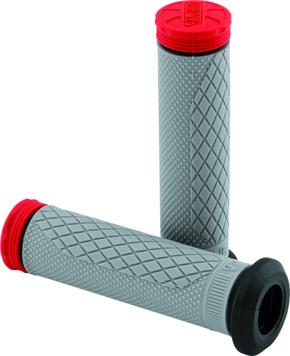 ProTaper, ProTaper Tri Density Full Diamond ATV Grips - Red