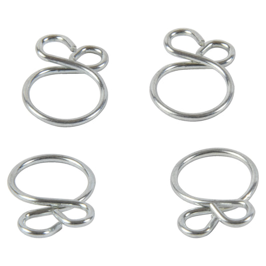 ALL BALLS Hose Clamp Refill Kit 4-Pack showing secure, metal clamps for reliable sealing in automotive and plumbing applications