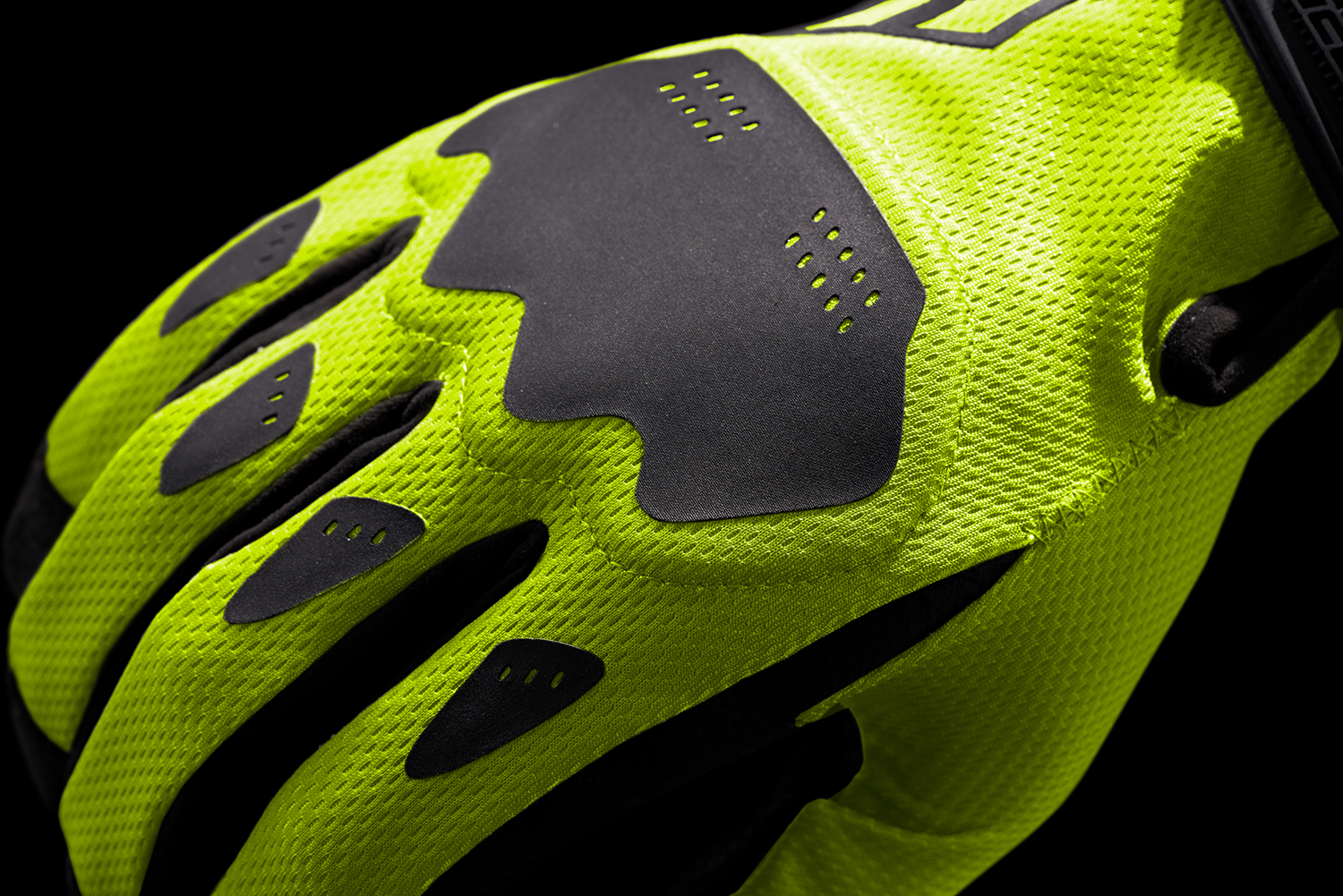 Bill's Exhausts ICON Hooligan™ CE hi-vis gloves, large size, showcasing durable safety gloves with bright high-visibility material.