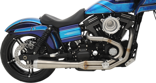 Stainless steel BASSANI XHAUST Road Rage 3 exhaust for Harley-Davidson Dyna 1991-2017, with part number 1D1SS.