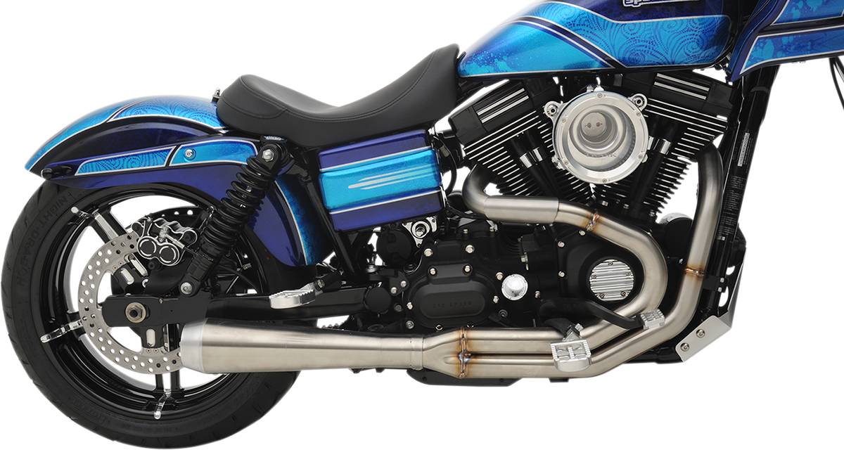 Stainless steel BASSANI XHAUST Road Rage 3 exhaust for Harley-Davidson Dyna 1991-2017, with part number 1D1SS.