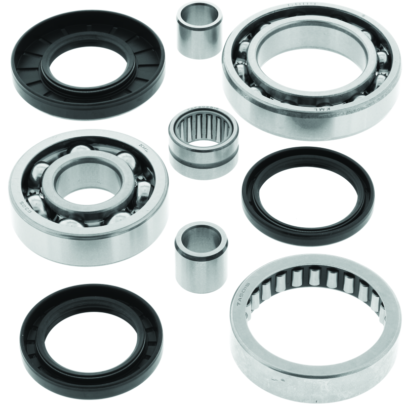 QuadBoss rear differential bearing and seal kit for Kawasaki KVF300 and KVF400 Prairie, includes bearings and seals for rear differential.