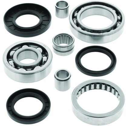 QuadBoss rear differential bearing and seal kit for Kawasaki KVF300 and KVF400 Prairie, includes bearings and seals for rear differential.