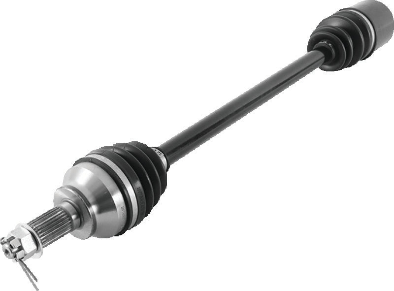 QuadBoss front left replacement axle for 2017-2020 Polaris RZR XP 1000 EPS High Lifter Edition, showing the durable metal shaft.