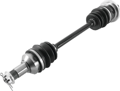 QuadBoss rear left side rugged axle for 2009 Polaris Sportsman XP 550 4x4 quad bike, part #609211, shown in the image.