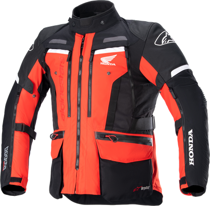 Alpinestars Honda Bogotá Pro Drystar® motorcycle jacket in red and black, small size, featuring protective armor and ventilation.