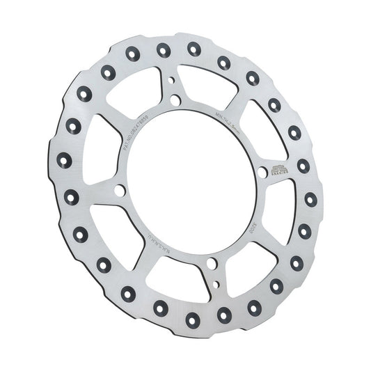 JT Braking front brake rotor with self-cleaning conical holes for off-road vehicles, shown in the image.