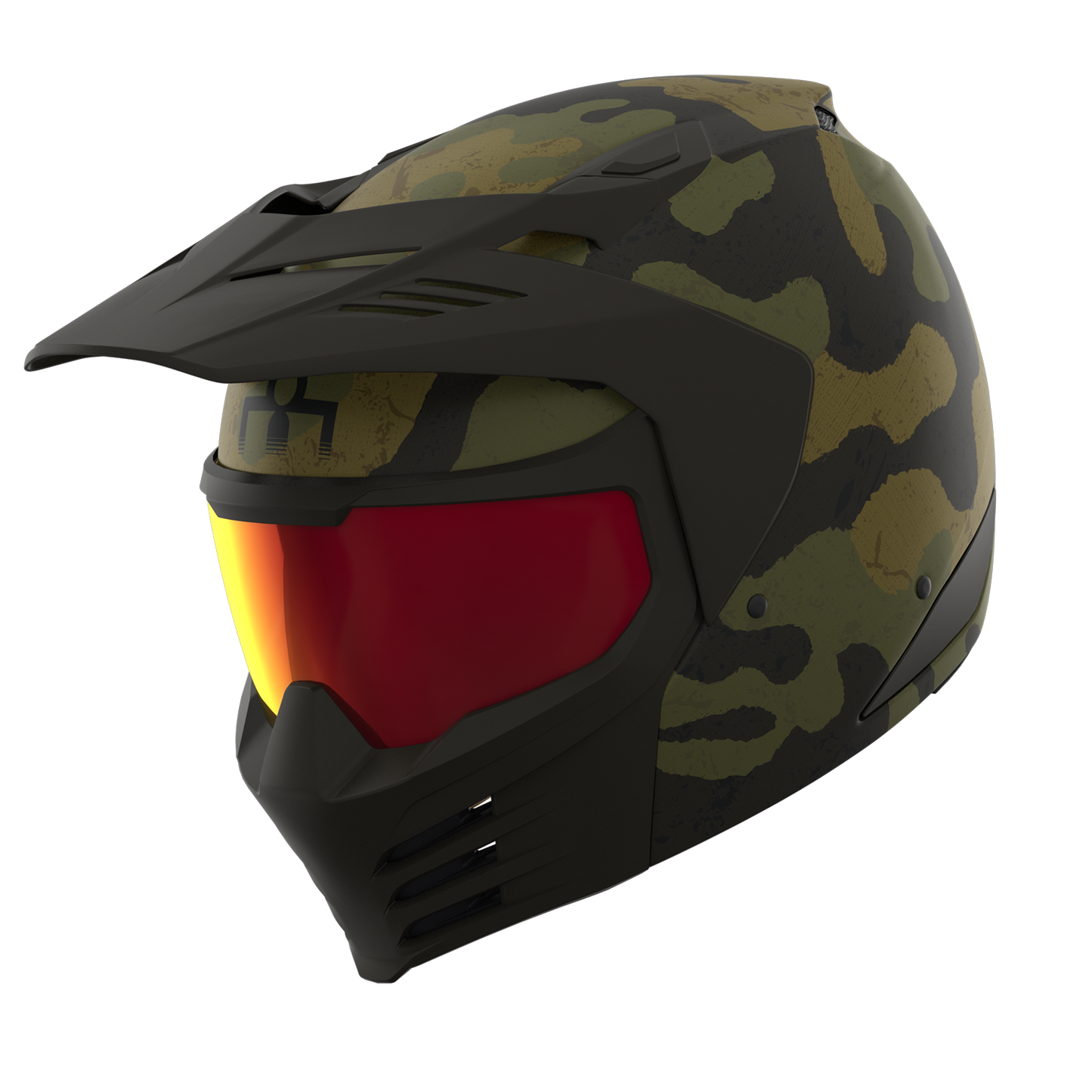 Green ICON Elsinore™ Magnacross helmet in XS size, featuring a sleek design with ventilation and adjustable straps.