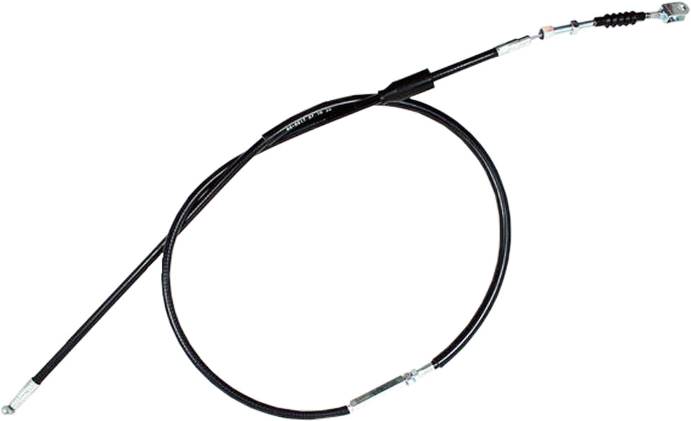 Black vinyl clutch cable for motorcycles by MOTION PRO, durable and precise control for motorcycle operation.