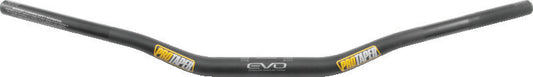 Black ProTaper EVO Carmichael handlebar with textured grips for motocross bikes, showcasing its lightweight, durable design.