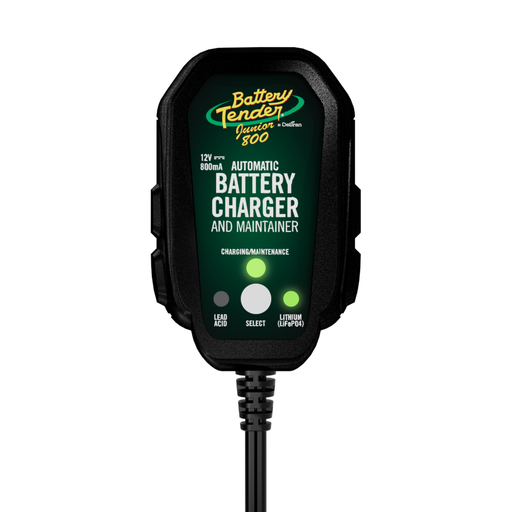 Battery Tender Jr. Selectable Battery Charger — Lead-Acid, AGM & Lithium | Deltran