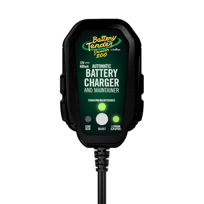 Battery Tender Jr. Selectable Battery Charger — Lead-Acid, AGM & Lithium | Deltran