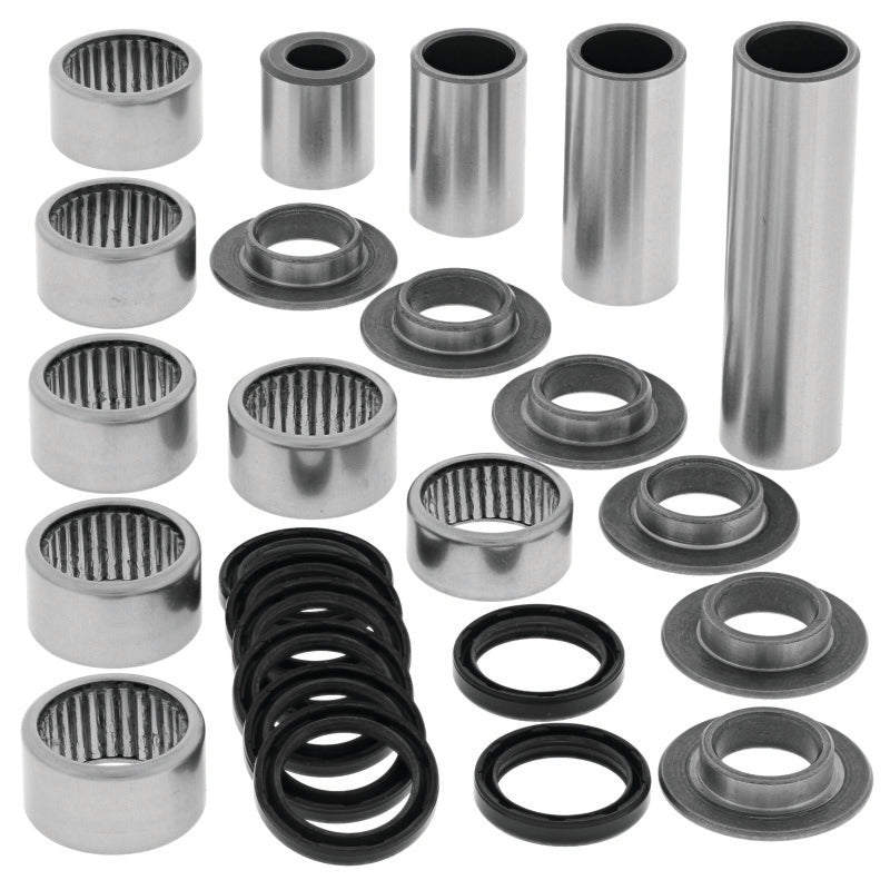 QuadBoss Arctic Cat 400 DVX linkage repair kit for Kawasaki and Suzuki models, featuring metal components and repair parts.