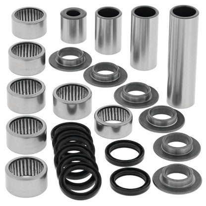 QuadBoss Arctic Cat 400 DVX linkage repair kit for Kawasaki and Suzuki models, featuring metal components and repair parts.