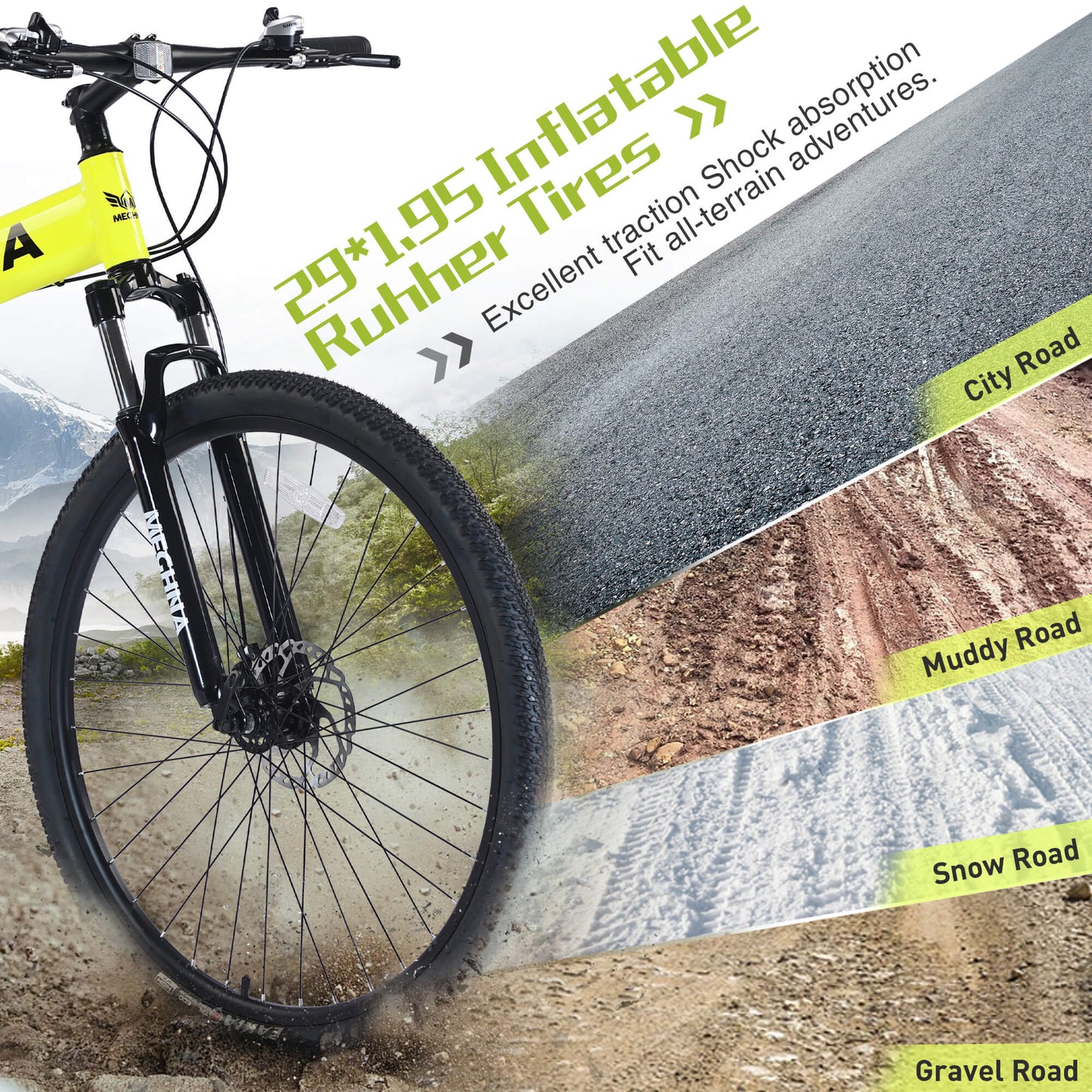 Hycline Meghna XM2 29-inch folding bicycle, black and silver frame, displayed folded with handlebars and wheels visible.