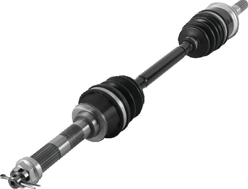 QuadBoss replacement front left rugged axle for Kawasaki Mule 2510 and 3010 models, 2000-2004, durable vehicle part.