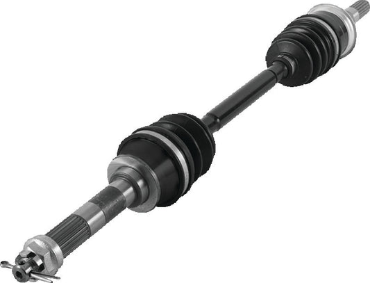 QuadBoss replacement front left rugged axle for Kawasaki Mule 2510 and 3010 models, 2000-2004, durable vehicle part.