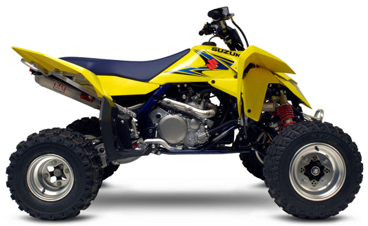 YOSHIMURA Signature RS-5 slip-on exhaust for UTV, showcasing the sleek black metal finish and compact design.