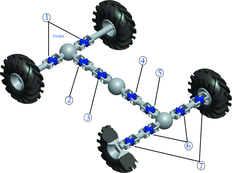 QuadBoss front axle inner universal joint for Kawasaki Mule 2510 & 2520, part 417818, showing the metal joint component.