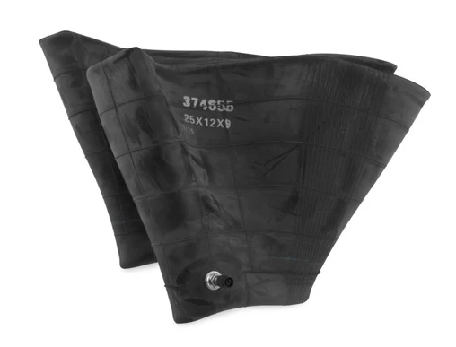 BikeMaster 25x12x9 inner tire tube for off-road bikes, featuring durable rubber construction and easy installation.