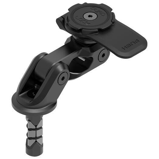 Quad Lock motorcycle fork stem mount accessory by Bill's Exhausts, designed for secure smartphone attachment on bikes.