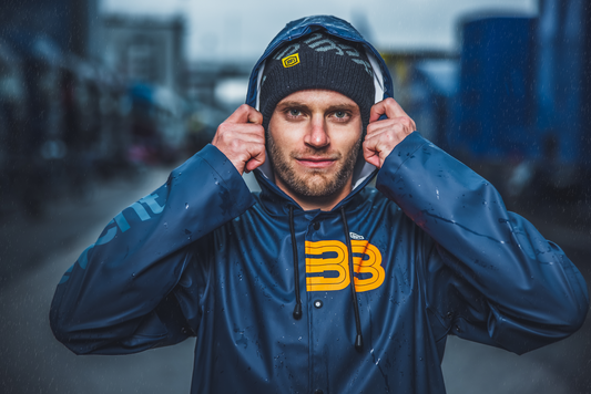 Bill's Exhausts 100% BB33 beanie in one size, soft knit fabric with subtle logo embroidery, black color, versatile and comfortable.