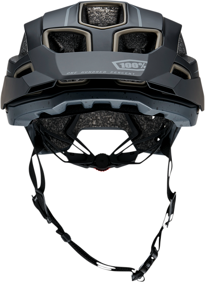 Black 100% Altec bicycle helmet in XS/S size with sleek design, designed for safety and comfort during cycling.