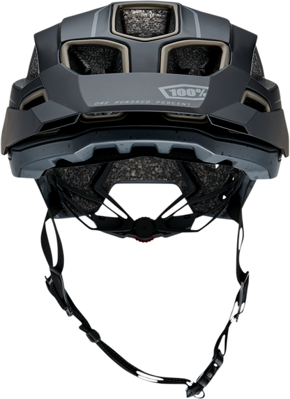 Black 100% Altec bicycle helmet in XS/S size with sleek design, designed for safety and comfort during cycling.